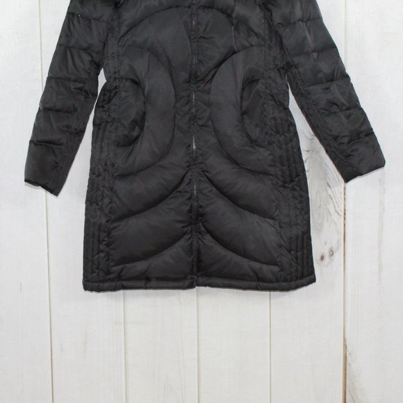 Nautica Black Quilted Insulated Removable Faux Fur Down Puffer Jacket Size M - Picture 5 of 13